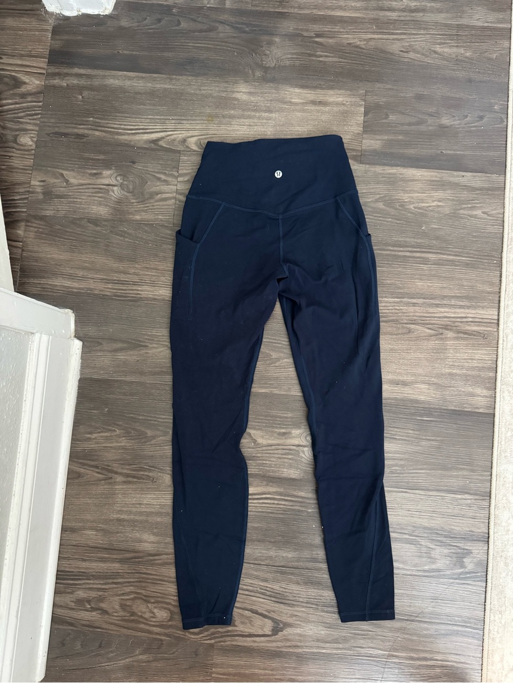 Lululemon Navy Leggings with Side Pockets